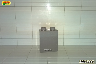 Кубик 1х2х2 темно-серый