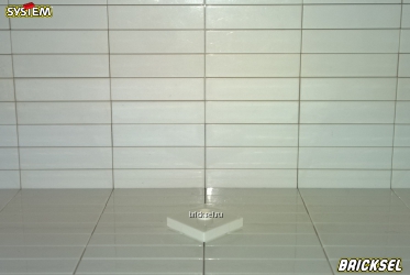 Плитка подставка 2х2 одинарная центральная белая
