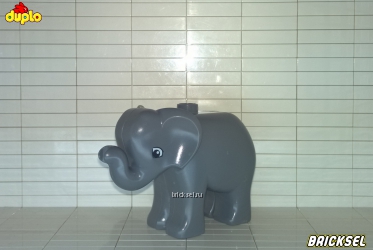 Слон старого образца темно-серый
