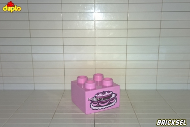 Кубик 2х2 розовый с изображением 