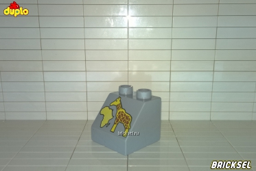 Кубик LEGO DUPLO 2х2 со скосом 45' Африка 