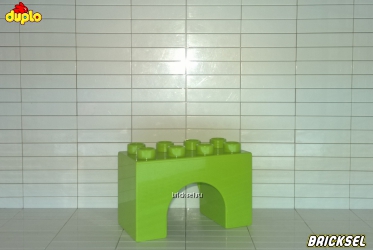 Арка маленькая 2х4 салатовая LEGO DUPLO