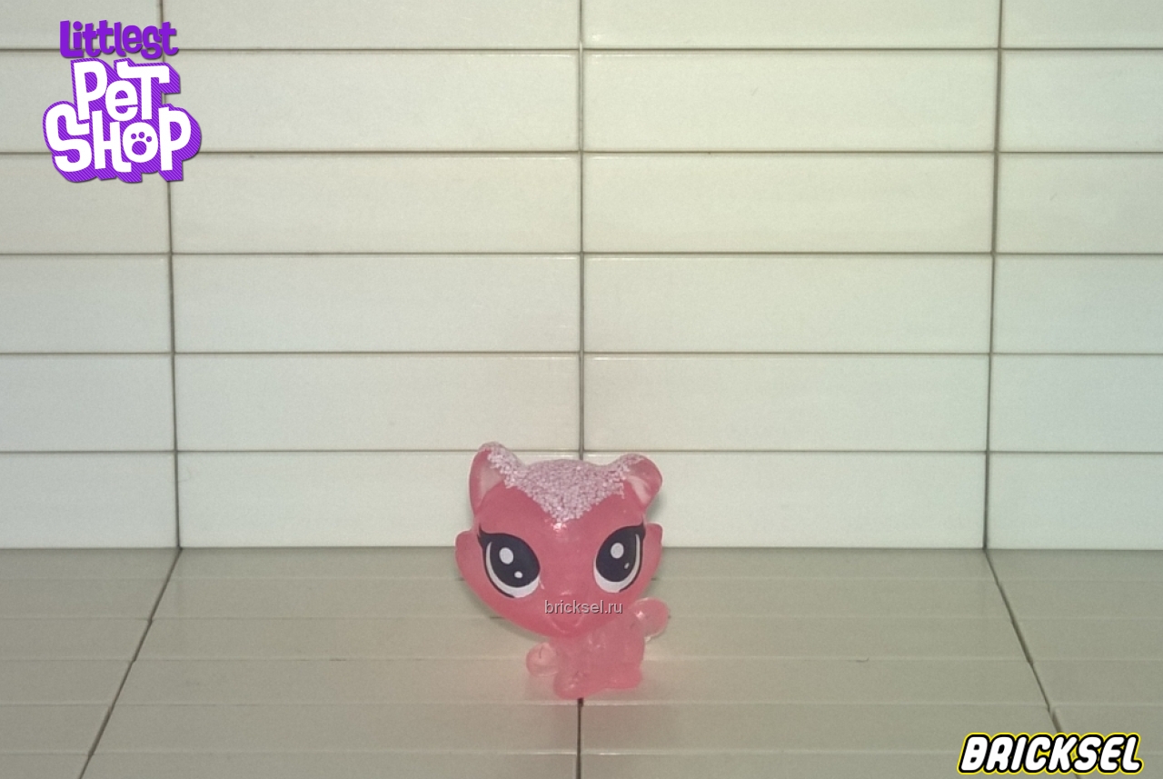 Hasbro Фигурка кошка (котенок), малыш прозрачно-розовый, hasbro