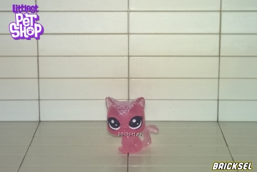 Фигурка кошка (котенок), (91401, 91911), малыш прозрачно-розовый