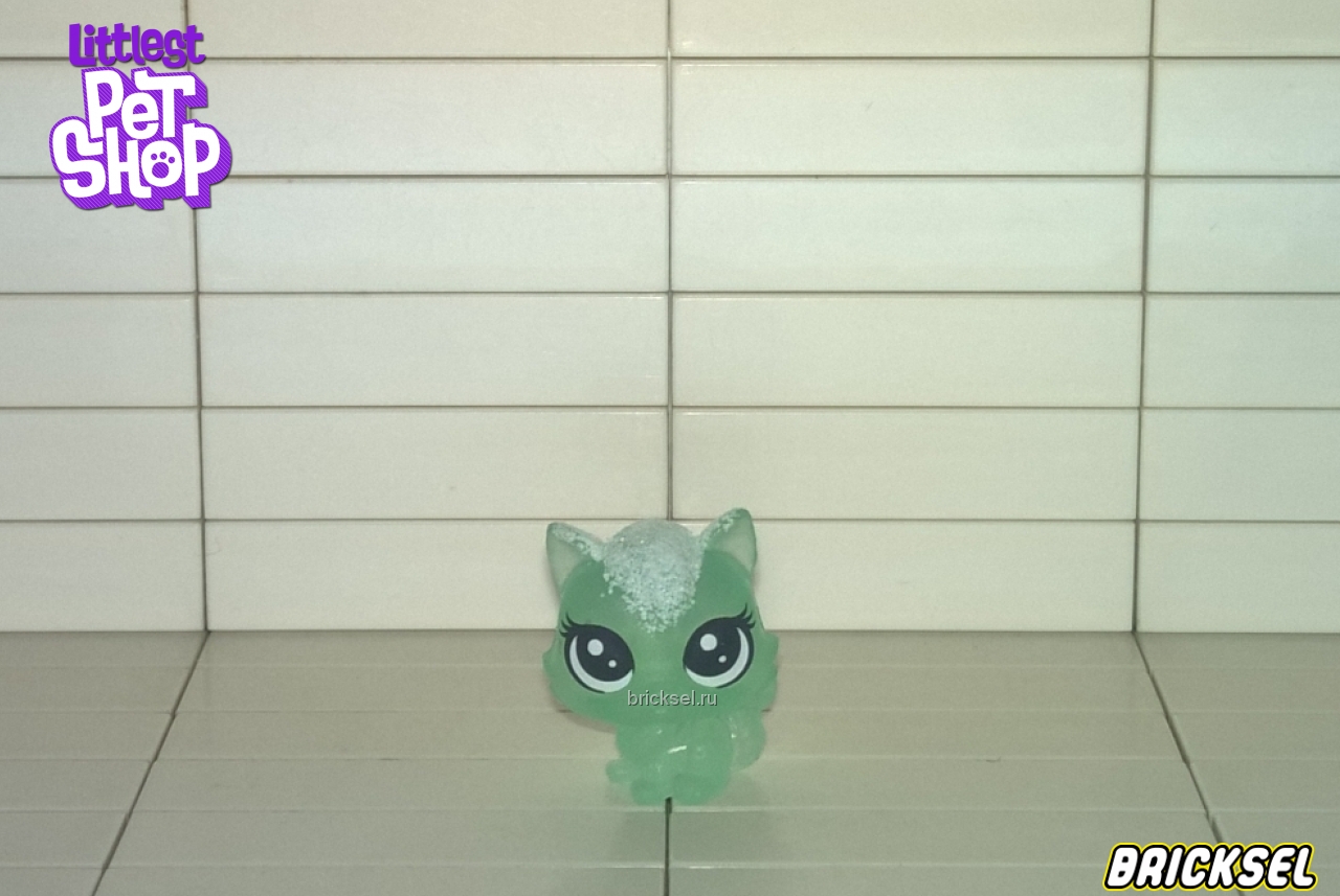 Hasbro Фигурка кошка норвежская лесная, малыш прозрачно-бледно-зеленая, hasbro
