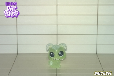 Фигурка поросенок, (зимняя серия), малыш прозрачно-бледно-зеленый