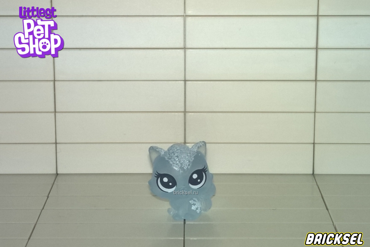 Hasbro Фигурка кошка (котенок), (зимняя серия) малыш прозрачно-бледно-голубой, hasbro