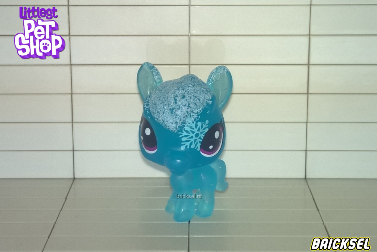 Hasbro Фигурка лошадка, (зимняя серия) средний прозрачная-синяя, hasbro