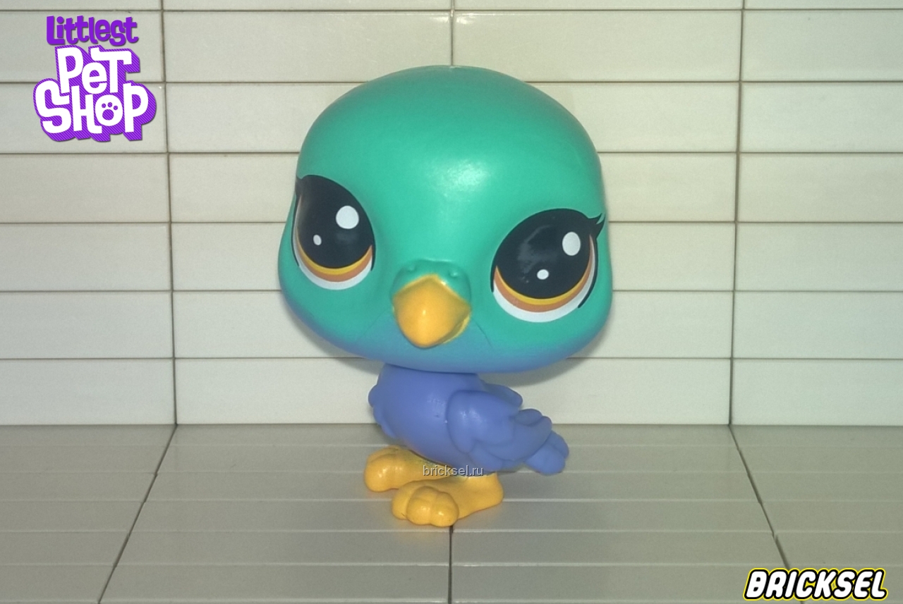 Hasbro Фигурка длиннохвостый попугай, большой бирюзово-синий, hasbro