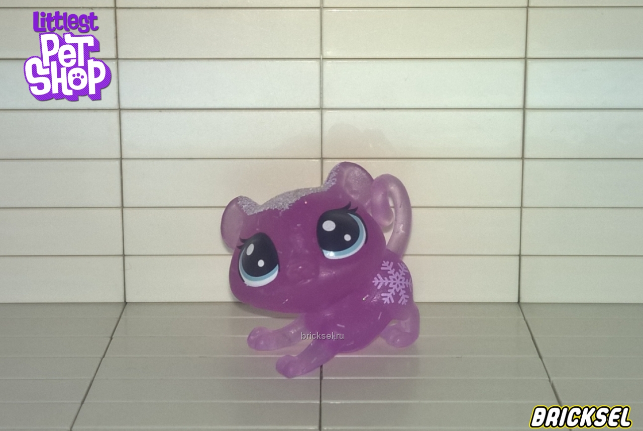 Hasbro Фигурка тигренок, (зимняя серия) средний прозрачно-фиолетовый, hasbro