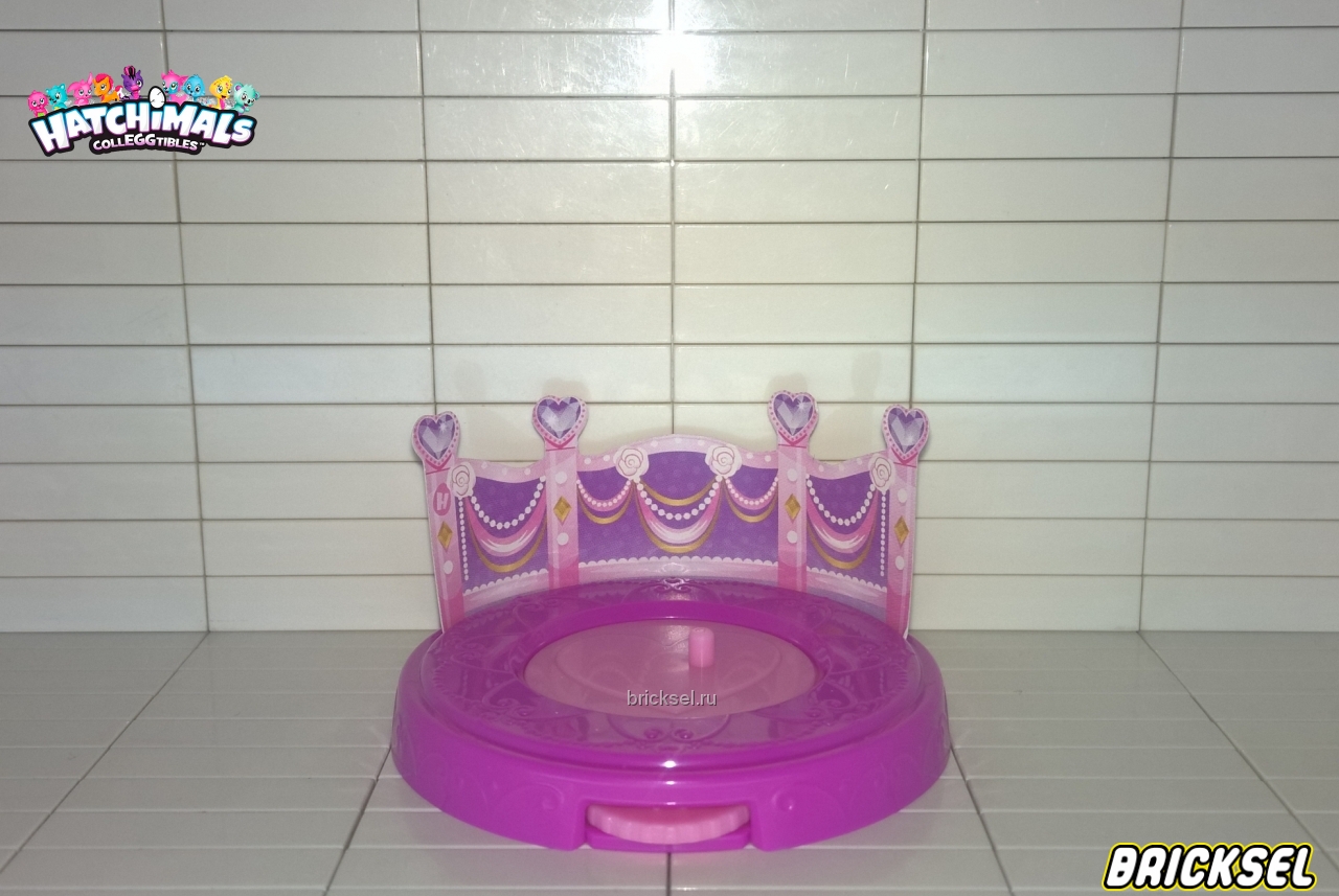 Spin Master Платформа вращающаяся темно-сиреневая с фиолетово-розовым заборчиком, spin-master