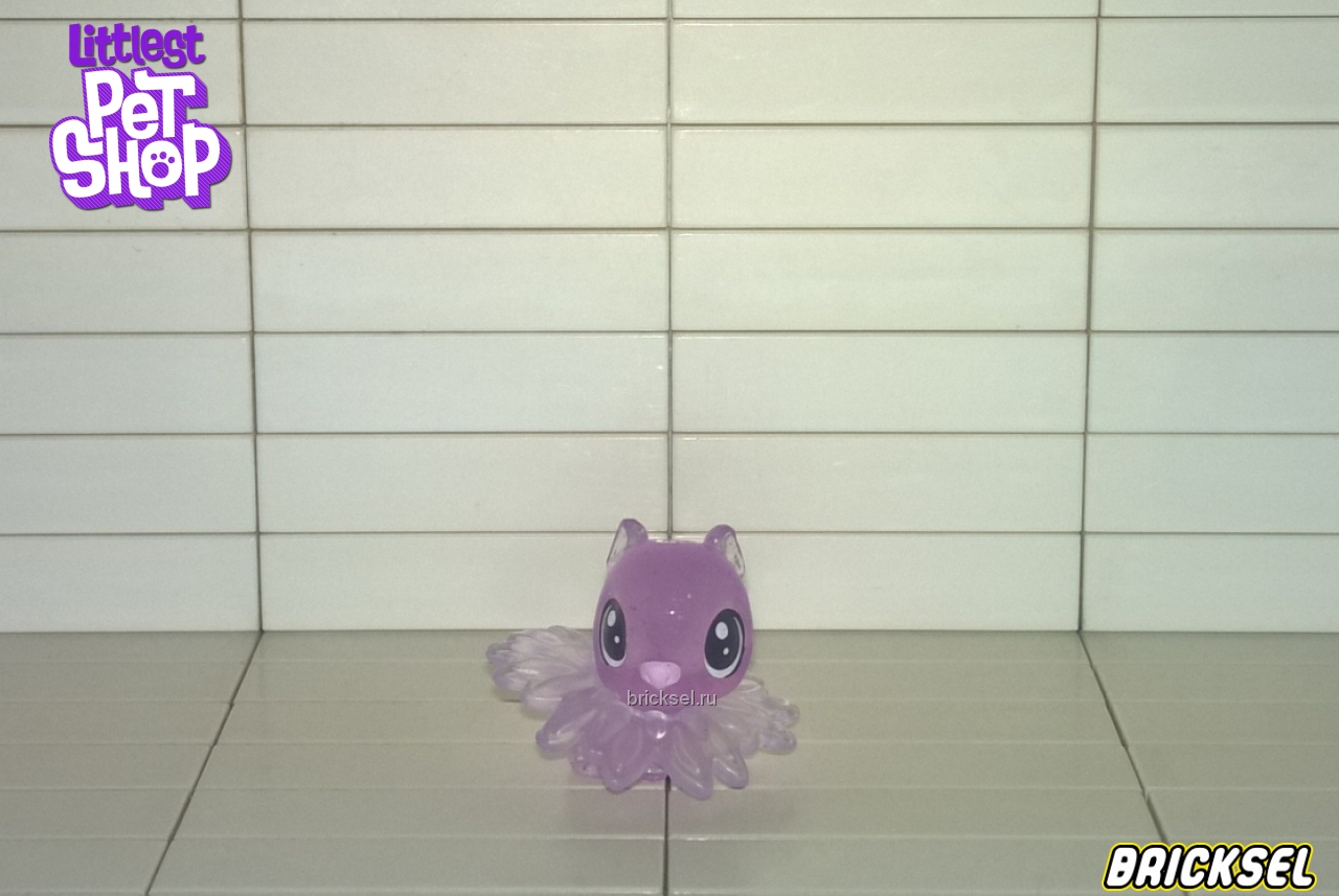 Hasbro Фигурка морская свинка в цветочке, малыш прозрачно-фиолетовая, hasbro