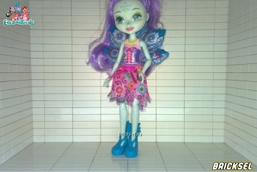 Кукла Пэттер Павлинаи в бирюзовых туфлях и фиолетово-розовом платье