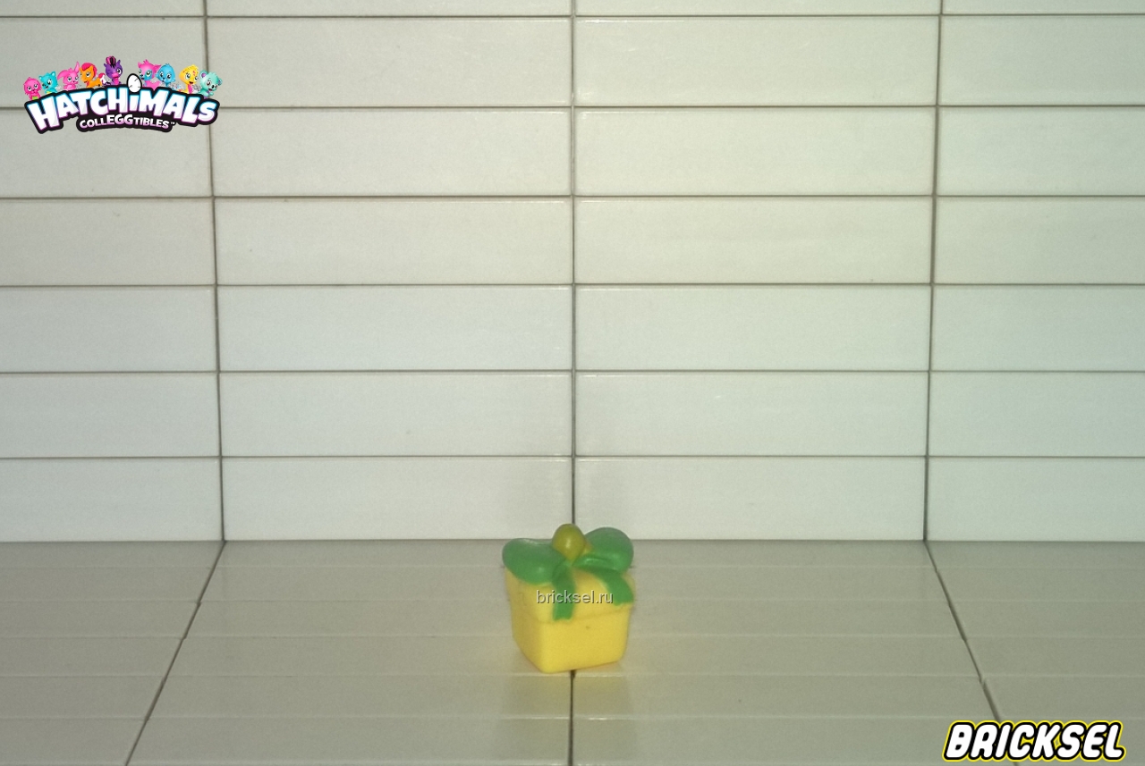 Spin Master Коробочка светло-желтая с зеленым бантом, spin-master