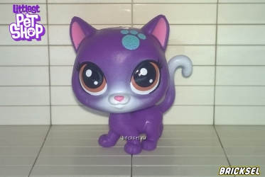 Фигурка кошка, Деус Дан (Deusy Dan), Super Lucky, большой фиолетовый