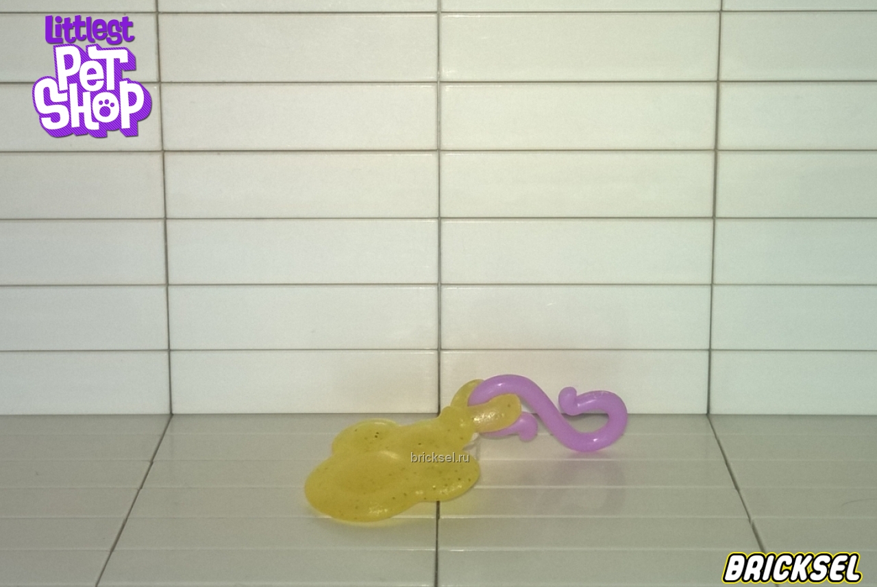 Hasbro Подвеска лапа прозрачно-желтая с блестками, hasbro