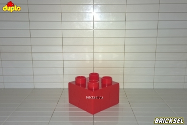 Кубик LEGO DUPLO 2х2 красный