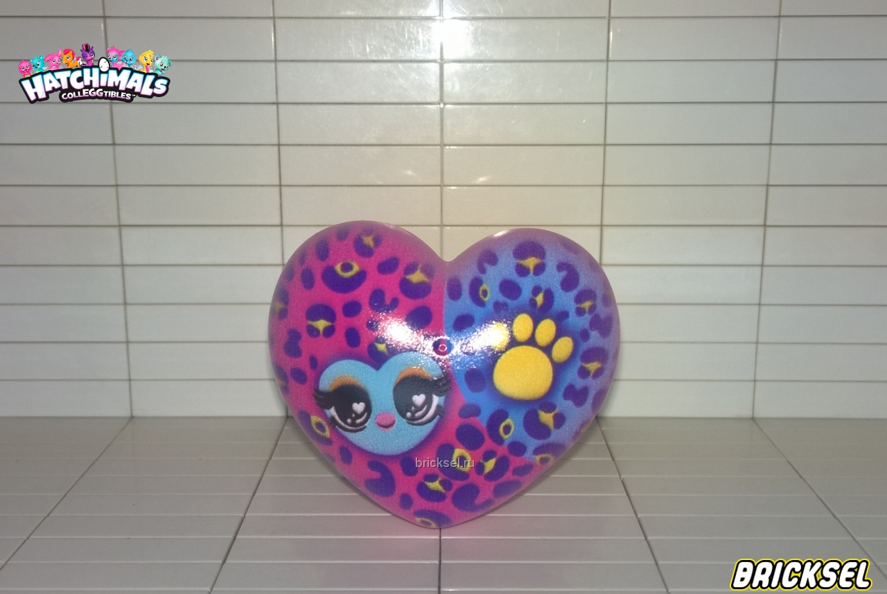 Spin Master Яйцо-сердечко розово-голубое в темно-синее пятнышко с голубым сердечком и желтой лапкой, spin-master