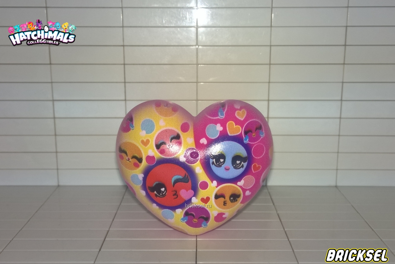 Spin Master Яйцо-сердечко шариками, сердечками и разноцветными круглыми мордочками разного размера, spin-master