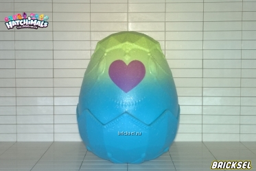 Яйцо с сердечком сверху салатовое голубое