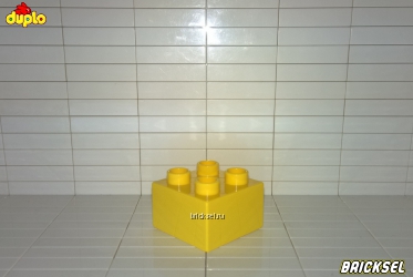 Кубик LEGO DUPLO 2х2 желтый