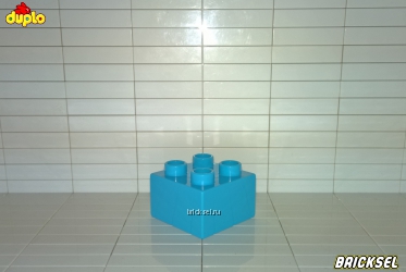 Кубик LEGO DUPLO 2х2 голубой