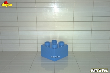 Кубик LEGO DUPLO 2х2 светло-синий