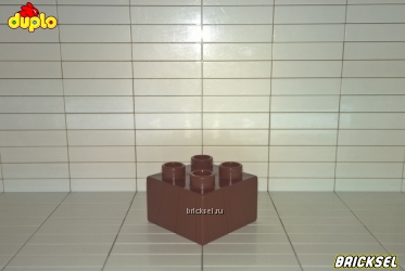 Кубик LEGO DUPLO 2х2 темно-коричневый