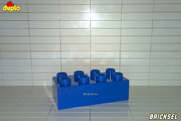 Кубик LEGO DUPLO 2х4 синий