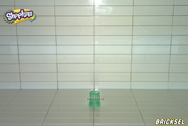 Переходник Шопкинс на Lego System прозрачный зеленый